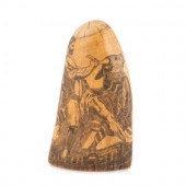 A Scrimshaw Tooth Depicting He