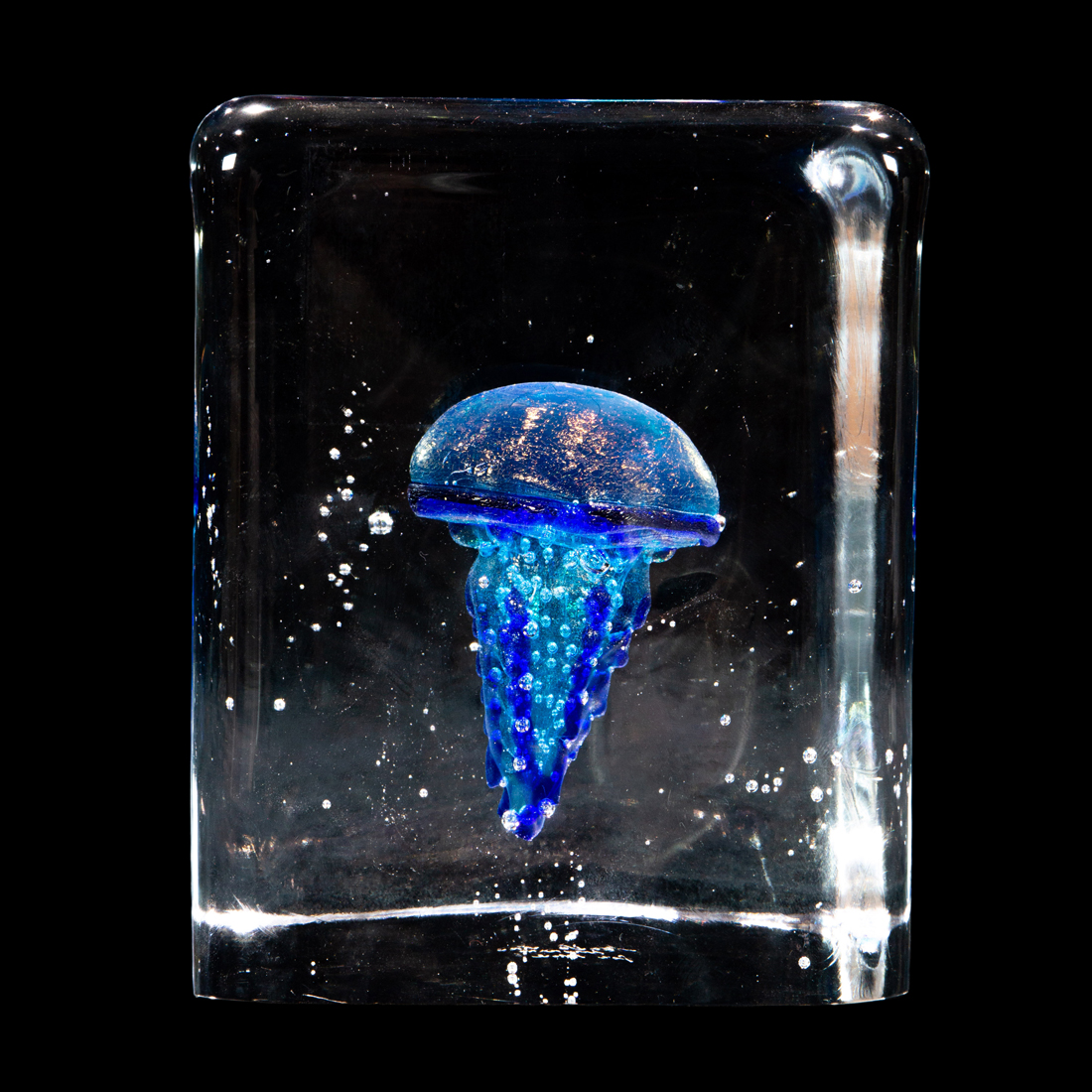 A SEGUSO VIRO MURANO GLASS AQUARIUM