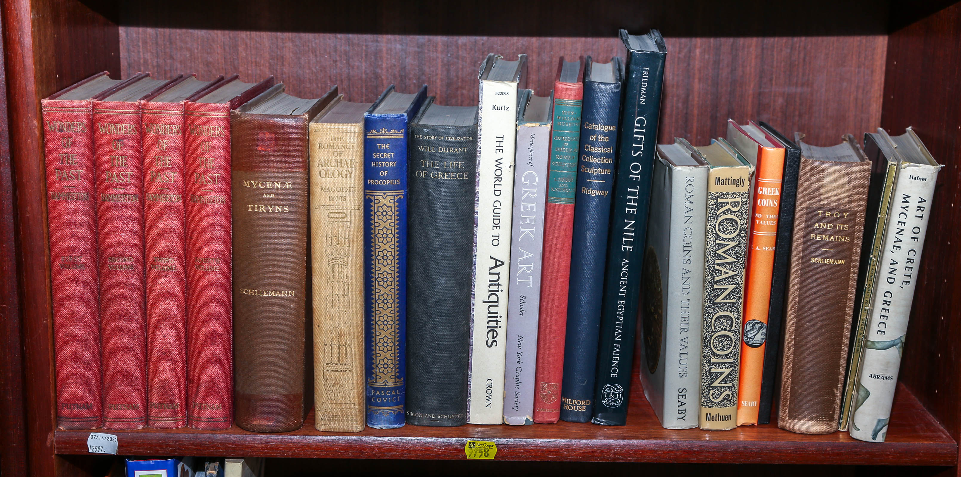 A SELECTION OF BOOKS ON THE ANCIENT