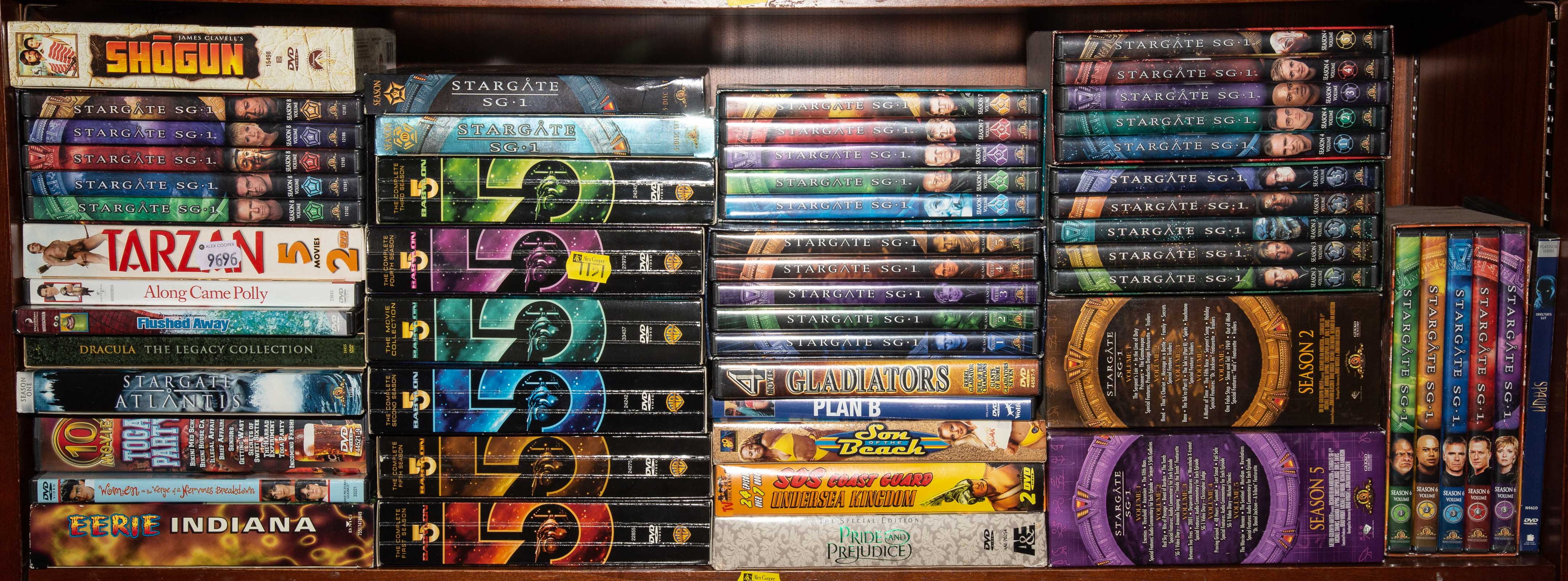 A SELECTION OF DVDS & TV SERIES