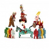  A SELECTION OF FIVE CLOWN AND