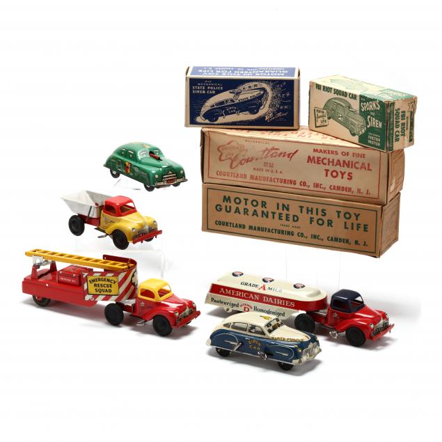 A SELECTION OF FIVE COURTLAND TIN