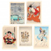 A SELECTION OF FIVE MODERN JAP