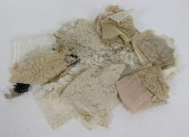 A selection of lace and croche