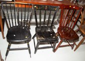 A SELECTION OF SIX CHAIRS Incl