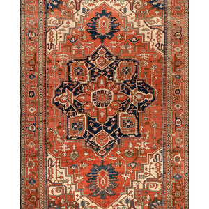 A Serapi Wool Rug Late 19th Century