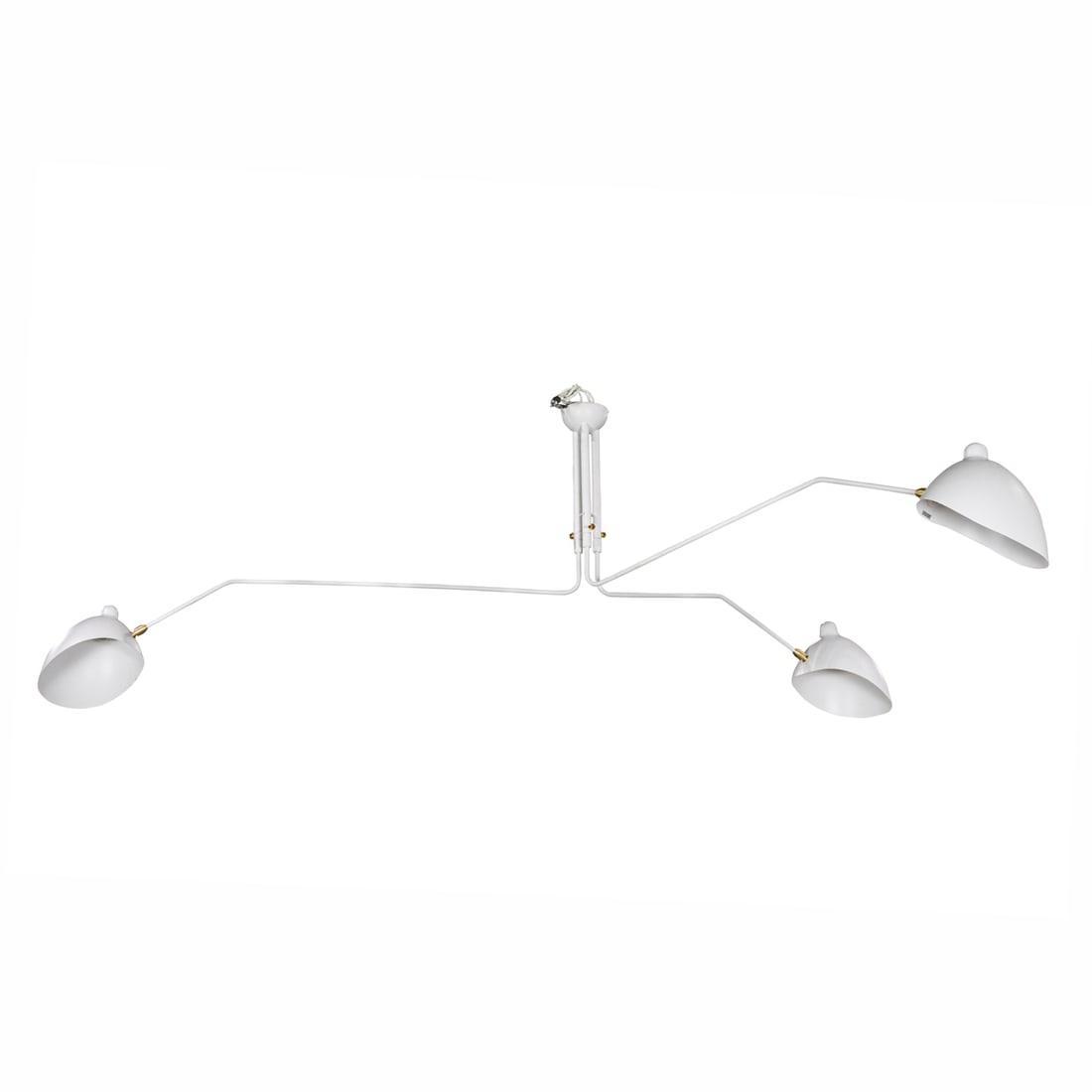 A SERGE MOUILLE STYLE THREE-LIGHT