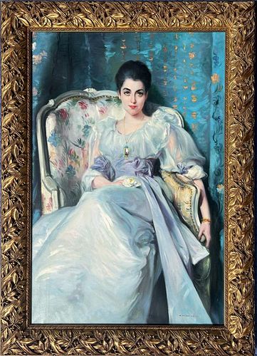 A. SERRURE, PORTRAIT OF A LADY