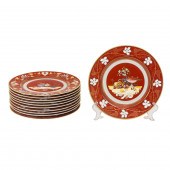 A SET OF 11 LIMOGES ANCIENNE M
