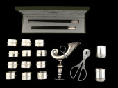 A SET OF 12 CHRISTOFLE NAPKIN