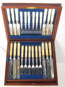 A set of 12 silver plated fruit