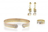 A Set of 14 Karat Yellow White