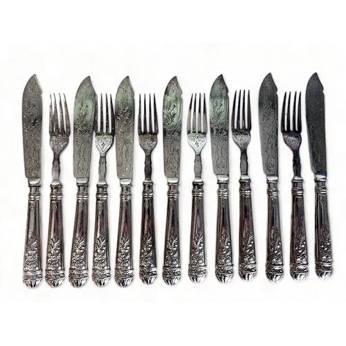 A Set of 19th Century Silver