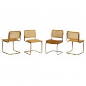 A SET OF 3 ITALIAN CESCA CHAIR