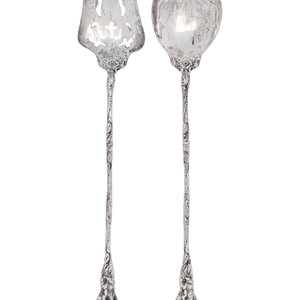 A Set of American Silver Salad