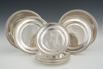 A Set of Antique French Silver