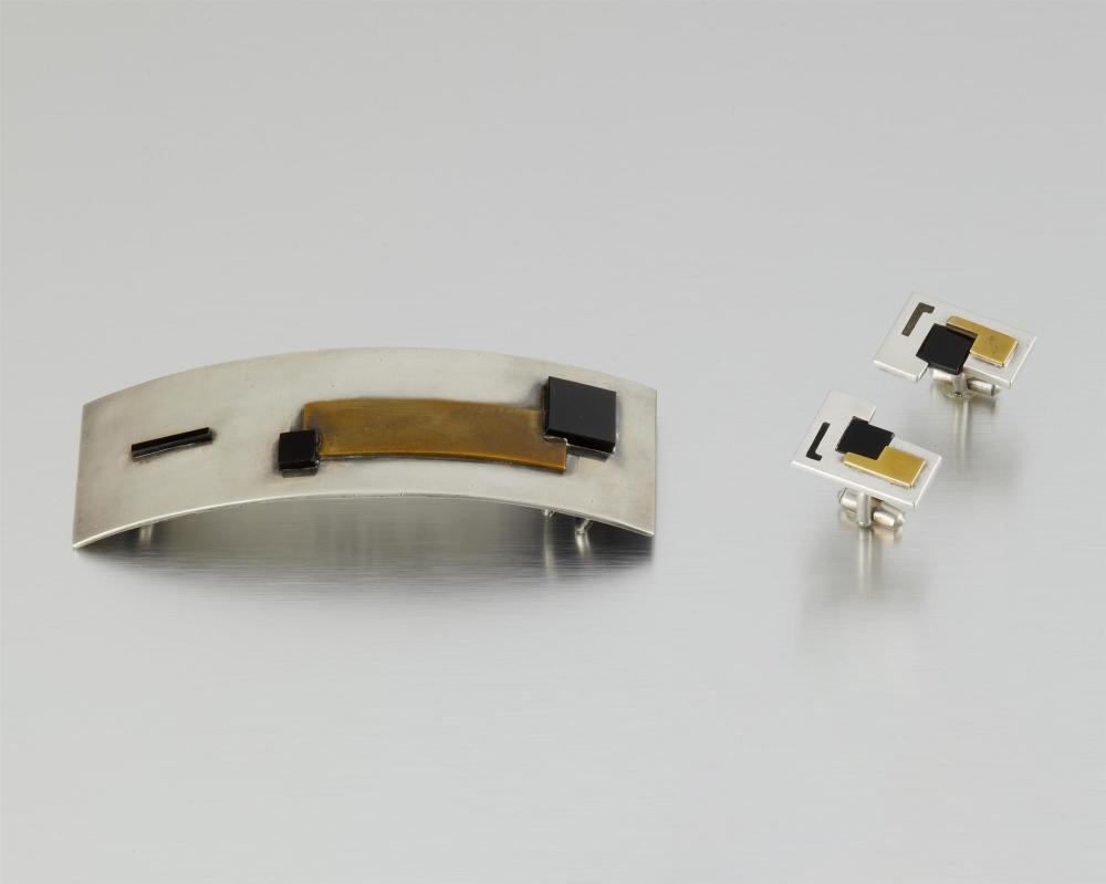 A SET OF ANTONIO PINEDA MIXED-METAL