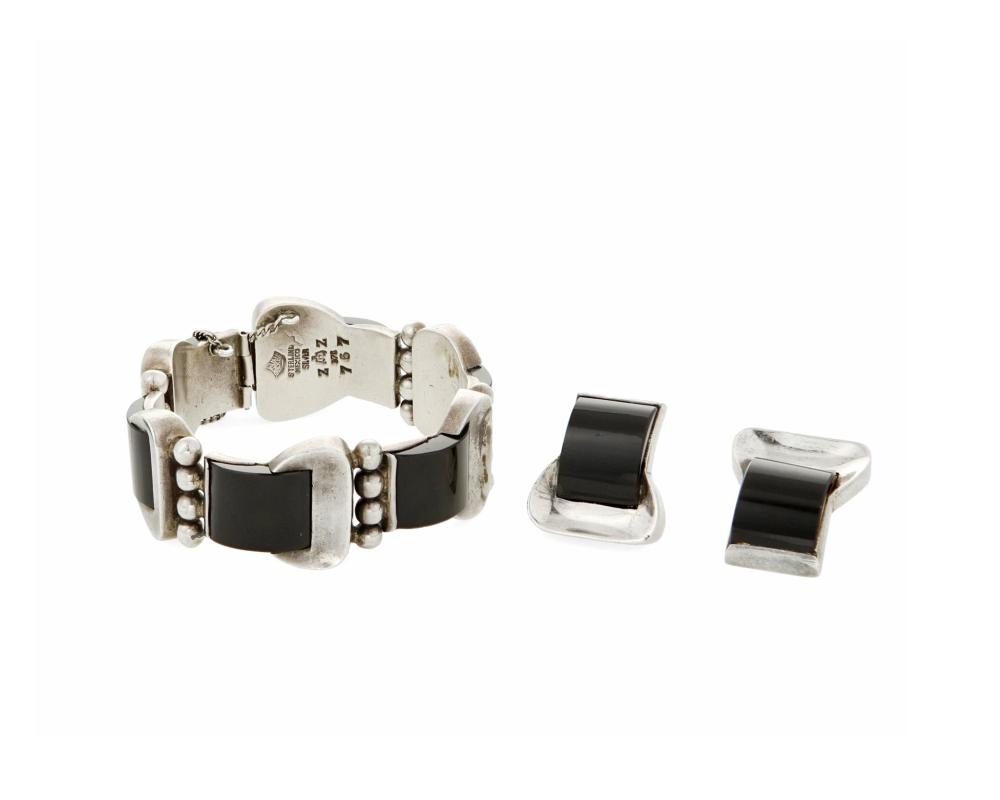 A SET OF ANTONIO PINEDA SILVER