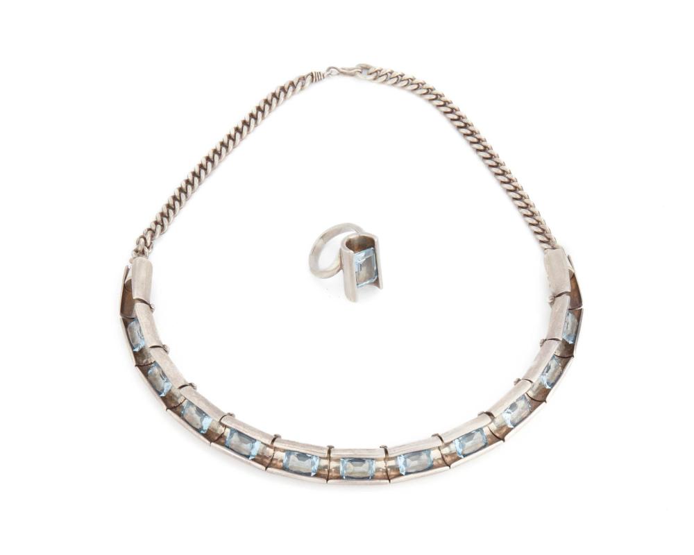 A SET OF ANTONIO PINEDA SILVER