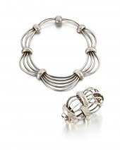 A SET OF ANTONIO PINEDA SILVER