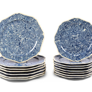 A Set of Apt Faience Dishes
