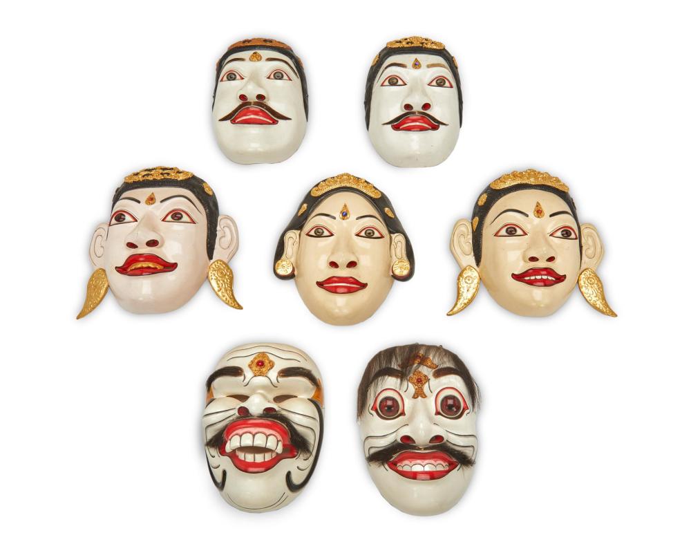 A SET OF BALINESE "TOPENG