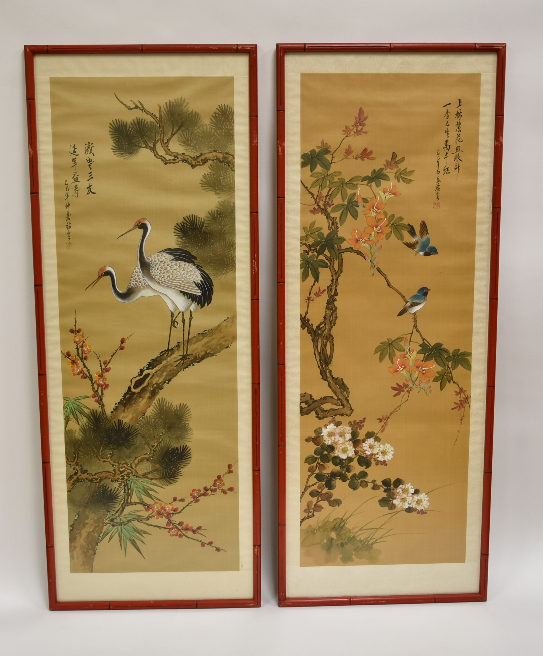 A SET OF CHINESE COLOR PAINTING