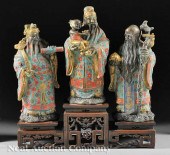 A Set of Chinese Gilt Bronze a