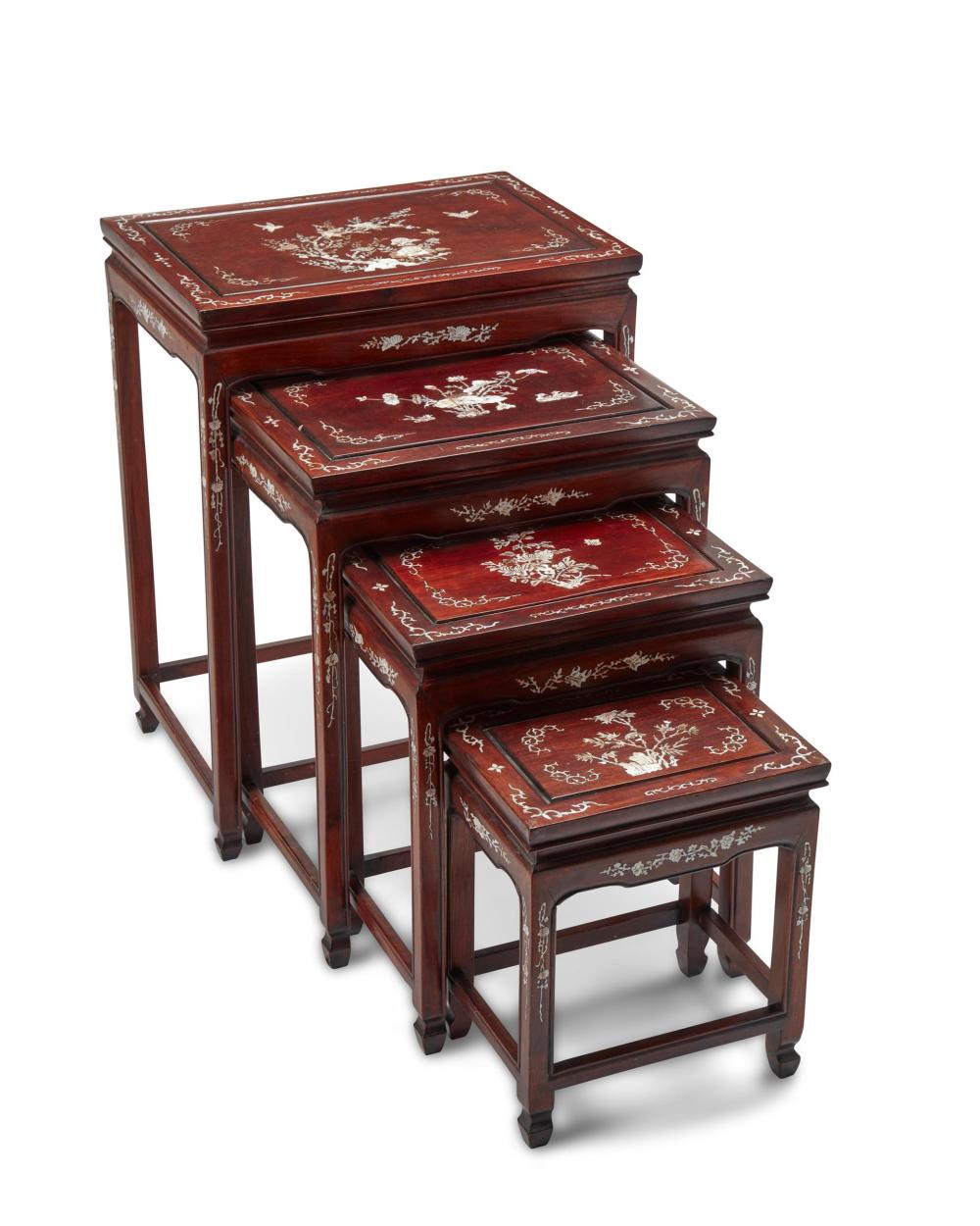 A SET OF CHINESE MOTHER-OF-PEARL