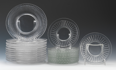A Set of Clear Glass Plates