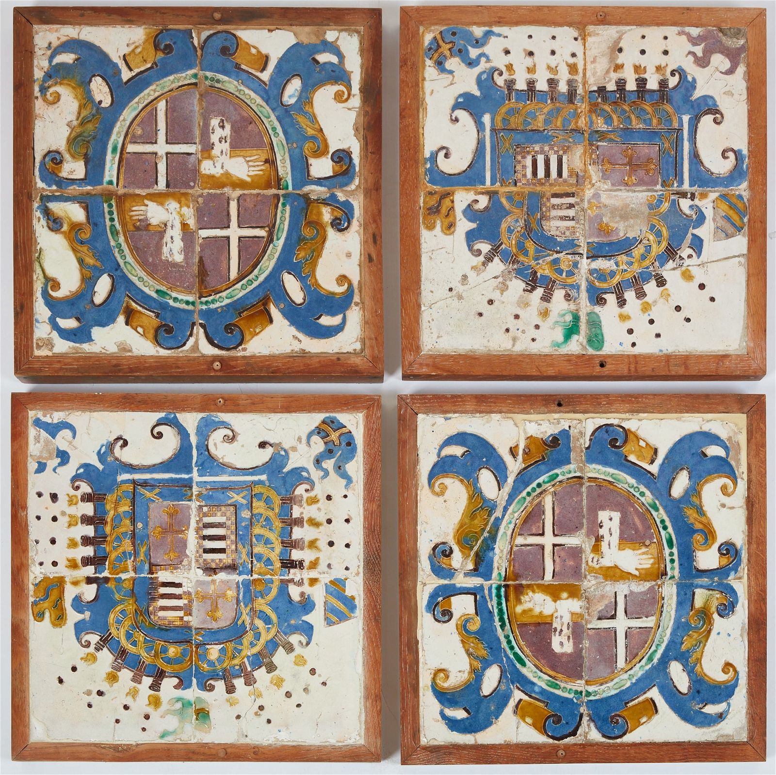A SET OF CONTINENTAL EARTHENWARE