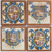 A SET OF CONTINENTAL EARTHENWA