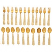A Set of Danish Enameled Silve