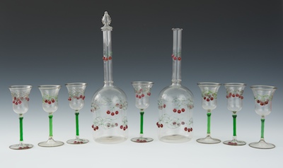 A Set of Delicate Venetian Glass