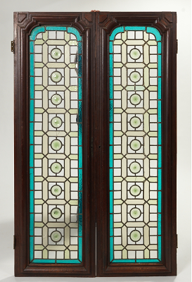 A Set of Dutch Style Leaded Glass