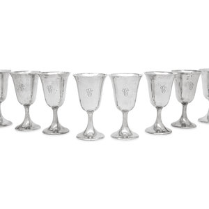 A Set of Eight American Silver