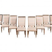 A Set of Eight Art Deco Dining
