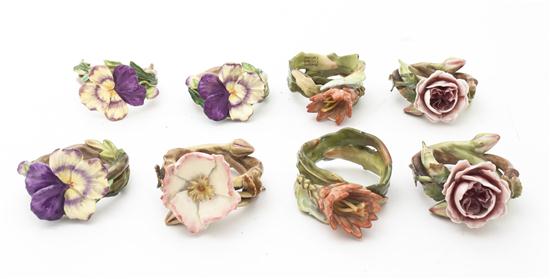A Set of Eight Austrian Porcelain