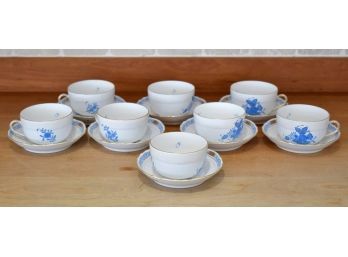 A set of eight Blue Bouquet
