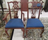 A SET OF EIGHT CHIPPENDALE STY