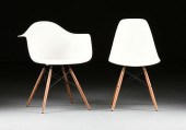 A SET OF EIGHT EAMES MOLDED PL
