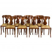 A SET OF EIGHT EMPIRE REVIVAL