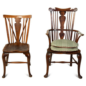 A Set of Eight English Carved Oak