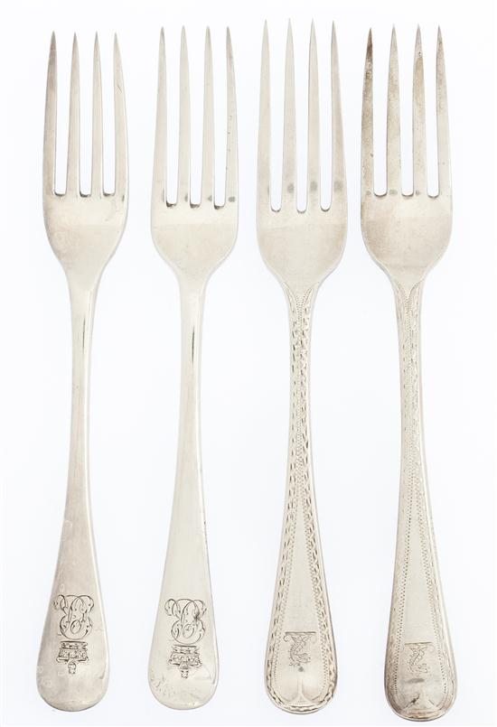 A Set of Eight George III Silver