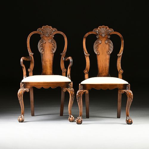 A SET OF EIGHT GEORGE II STYLE