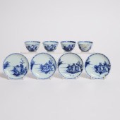 A Set of Eight 'Pagoda River L