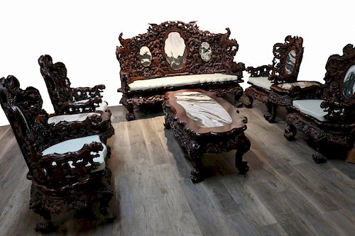 A SET OF EIGHT PIECES SUANZHI