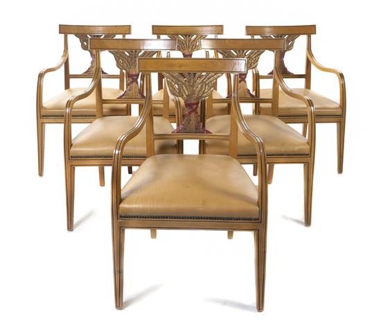 A Set of Eight Regency Style