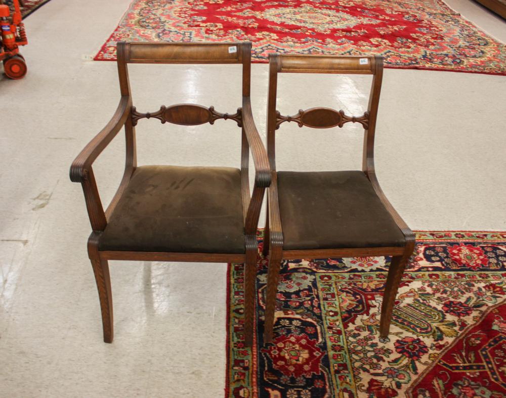 A SET OF EIGHT REGENCY STYLE