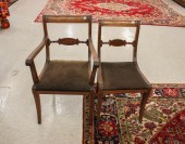 A SET OF EIGHT REGENCY STYLE M